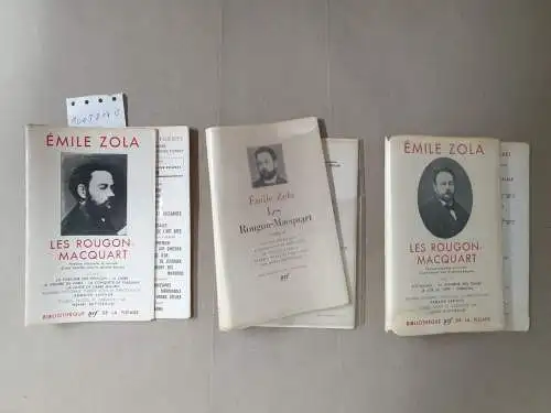 Zola, Emile: Schutzumschläge : (Tome I-III) LES ROUGON-MACQUART. Histoire naturelle et sociale d'une famille sous le second Empire. 