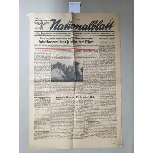 Nationalblatt: Nationalblatt, 21. Juli 1944, 15. Jahrgang , Nr. 169 
 Amtliche Tageszeitung  der NSDAP und aller Behörden im Regierungsbezirk Trier, Gauzeitung Moselland. 