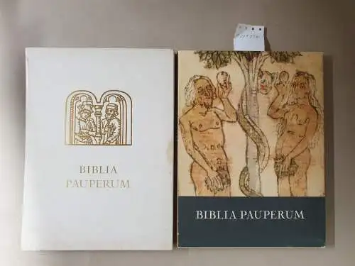 Verlag Werner Dausien: Biblia Pauperum. Faksimileausgabe des vierzigblättrigen Armenbibel-Blockbuches in der Bibliothek der Erzdiözese Esztergom. 