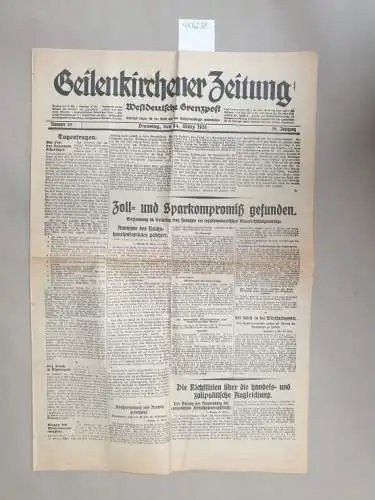 Geilenkirchener Zeitung: Geilenkirchener Zeitung/ Westdeutsch Grenzpost: 24. März 1931. 96. Jahrgang. Nummer 69: Der Fall des Leutnants Scheringer. 