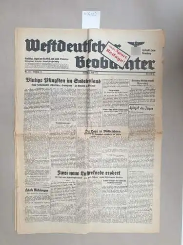 Westdeutscher Beobachter: Westdeutscher Beobachter, Geilenkirchen-Heinsberg, Nr. 153, Jahrgang 14 : 7. Juni  1938 : blutige Pfingsten im Sudetenland 
 Amtliches Organ der NSDAP und sämtl. Behörden, Westdeutsches Grenzblatt Geilenkirchen/Heinsberg. 