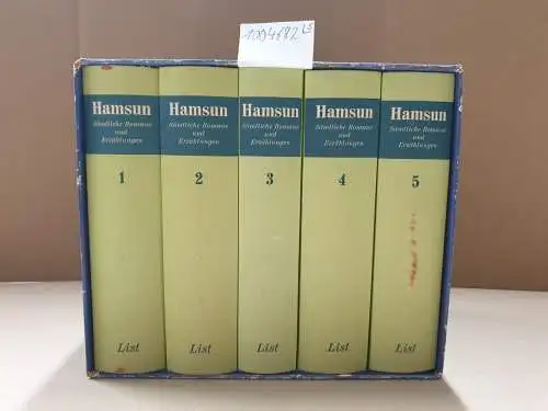 Hamsun, Knut: Sämtliche Romane und Ezählungen: 5 Bände im Schuber : so Komplett!. 