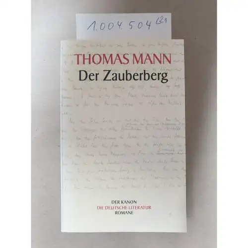 Reich-Ranicki, Marcel: Der Kanon. Die deutsche Literatur. Romane: 20 Bände und ein Begleitband. 