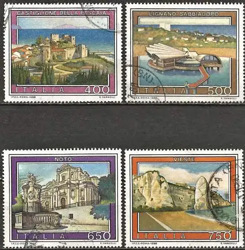 Italie 1988 - Tourisme  - Série Complete  - Oblitérés