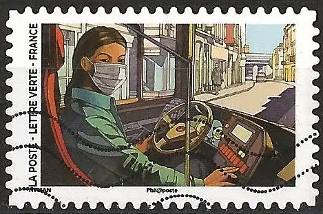 Frankreich (France) 2020 – Mi 7669 - YT Ad1918 - Beruf : Busfahrer ( Chauffeur de bus )