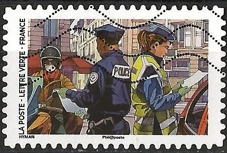 Frankreich 2020 – Mi 7672 - YT Ad1915 ( Beruf : Polizei und Gendarmen )