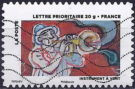 Frankreich 2013 – Mi 5697 - YT Ad897 - Trompetenspieler ( Trompetiste - trumpet player )