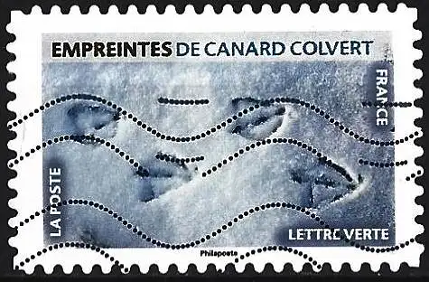 France 2021 - Mi 7841 - YT Ad 1959 -  Tierspuren ( Empreintes d'animaux - Footprints of animals )