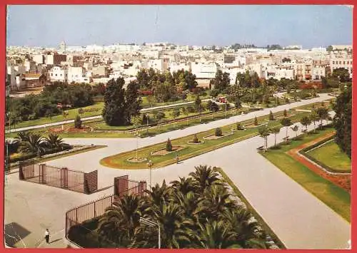 [Ansichtskarte] Tunisien - Tunis : Habib-Thameur-Garten. 