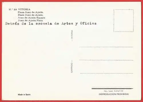 [Ansichtskarte] Spanien - Baskenland, Juan de Ayala-Platz. 