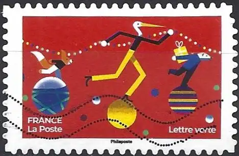 Frankreich (France) 2022 – Mi 8363 - YT Ad 2220 - Weihnachtsbriefmarken ( Timbres de Noël - Christmas stamps )