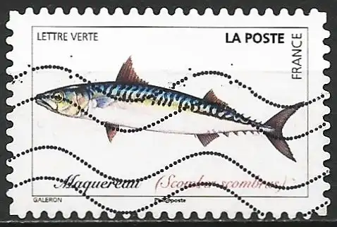 Frankreich 2019 – Mi 7269 - YT Ad1690 - Fisch : Mackerel