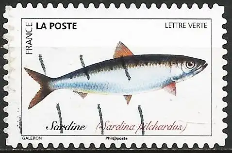 Frankreich  2019 – Mi 7271 - YT Ad1692 - Fisch : Sardine 