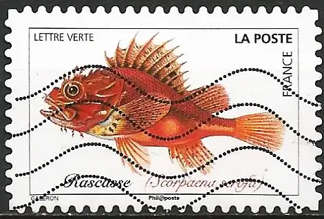 Frankreich 2019 – Mi 7263 - YT Ad1684 - Fisch : Scorpionfish 