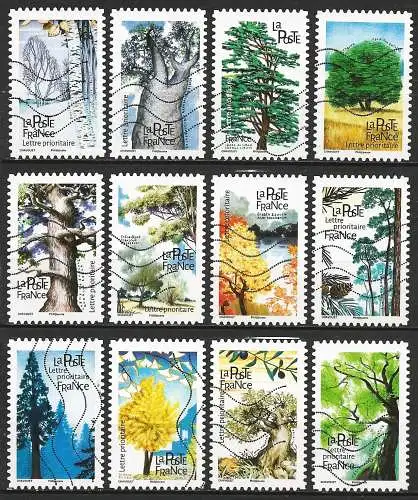 Frankreich (France) 2018 - Mi 7088/99 - YT Ad 1605/16 - Bäume ( Arbres - Trees ) Complette Serie