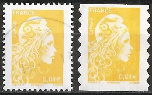 Frankreich (France) 2018 - Mi 7070 Ay + 7079 IBy - YT 5248 + Ad1594 - Marianne