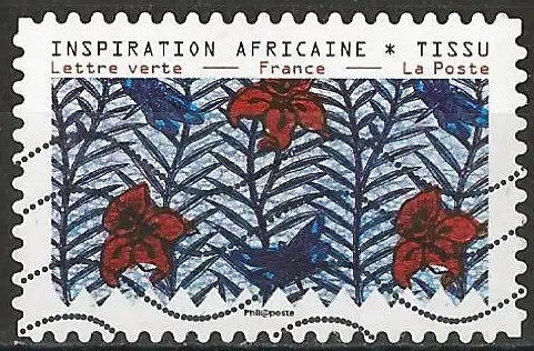 Frankreich (France) 2019 – Mi 7229 I - YT Ad1660 - Afrikanisch inspirierter Stoff ( Tissus africain - African textile )
