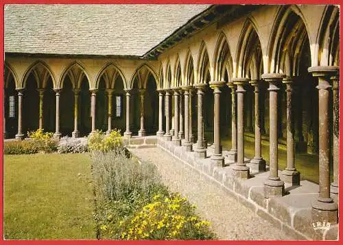 [Ansichtskarte] Manche ( 50 ) Mont Saint-Michel : Cloître de l'Abbaye /
Frankreich : Der Klosters der Abtei. 