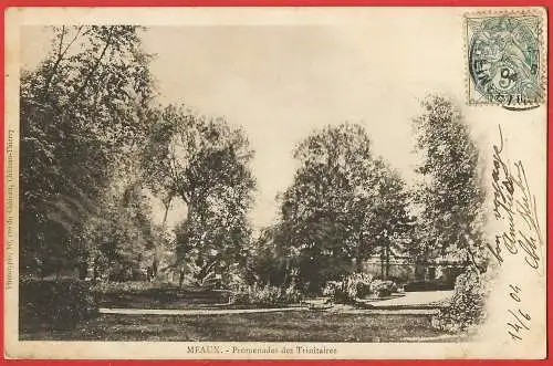 [Ansichtskarte] Frankreich - Seine & Marne ( 77 ) Meaux : Der Garten der Trinitaires. 