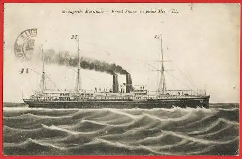 [Ansichtskarte] Passagierschiff " Ernest Simon " / Paquebot / Ocean liner. 