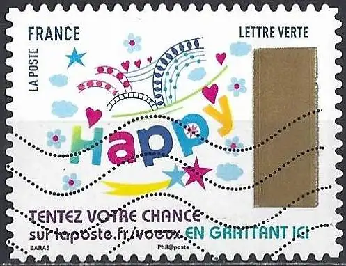 Frankreich (France) 2017 - Mi 6897 - YT Ad 1493 -  Wünsch ( Vœux - Greeting stamps  )