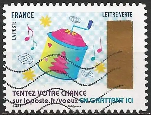 Frankreich (France) 2017 - Mi 6899 - YT Ad 1495 -  Wünsch ( Vœux - Greeting stamps  )