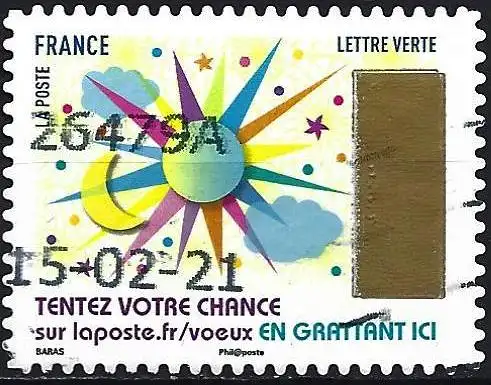 Frankreich (France) 2017 - Mi 6900 - YT Ad 1496 -  Wünsch ( Vœux - Greeting stamps  )