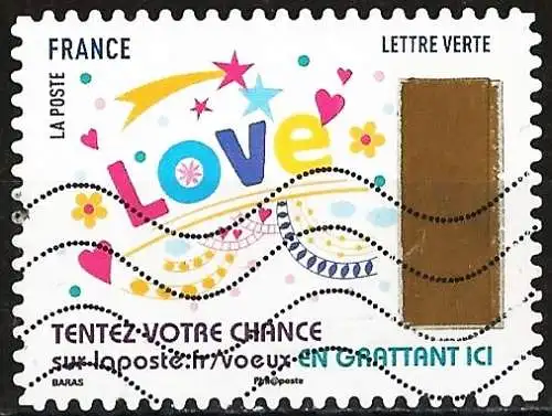 Frankreich (France) 2017 - Mi 6902 - YT Ad 1498 -  Wünsch ( Vœux - Greeting stamps  )