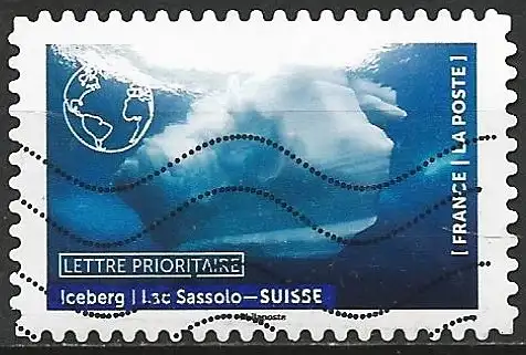Frankreich (France) 2022 – Mi 8099 - YT Ad 2087 - Iceberg in Lake Sassalo, Switzerland ( Iceberg dans le lac Sassalo, Suisse / Eisberg im Sassalosee, Schweiz )