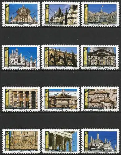 Frankreich (France) 2019 – Mi 7247/58 - YT Ad 1671/82 - Architekturstile