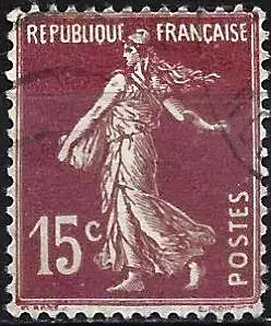 Frankreich (France) 1926 – MI 184 - YT 189 - Säerin ( Semeuse - Sower ) Type I 