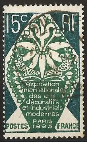 Frankreich (France) 1925 – Mi 178 - YT 211 - Internationale Ausstellung für dekorative Kunst ( Arts Décoratifs )