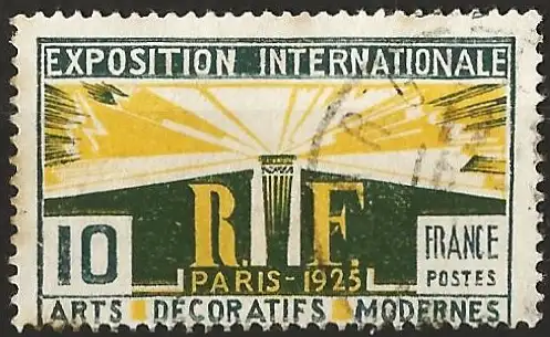 Frankreich (France) 1925 – Mi 177 - YT 210 - Internationale Ausstellung für dekorative Kunst ( Arts Décoratifs )