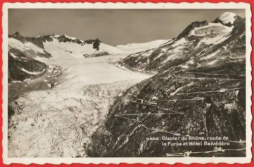 [Ansichtskarte] Schweiz - Wallis : Der Rhonegletscher /
Suisse - Valais : Glacier du Rhône /
Switzerland. 