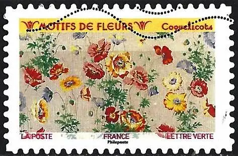 Frankreich (France) 2021 - Mi 7898 - YT Ad 2000 - Blumenmuster ( Motifs floraux - Floral patterns ) 