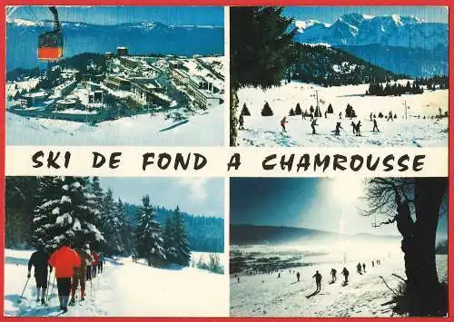 [Ansichtskarte] Frankreich ( France ) Chamrousse : Der Langlauf  /
Le ski de fond /
Cross-country skiing. 