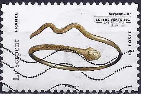Frankreich (France) 2013 – Mi 5491 - YT Ad 785 - Tiere in der Kunst : Schlange ( Animaux dans l'Art : Serpent - Snake ) 