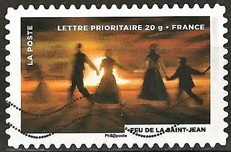 Frankreich (France) 2012 – Mi 5438 - YT Ad 756 - Die Briefmarke feiert das Feuer ( Le Timbre fête le feu - The Stamp celebrates fire )