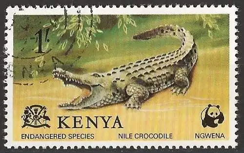 Kenia 1977 - Mi 88 - YT 87 - WWF - Krokodil ( Crocodile )