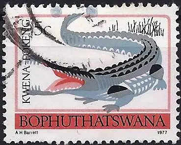 Südafrika (Afrique du Sud) Bophuthatswana 1980 - Mi 5C - YT 5a - Krokodil ( Crocodile ) 14 x 14½