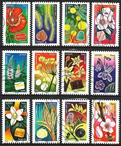 Frankreich (France) 2022 – Mi 8173/84 - YT Ad 2133/44 - Blumen ( Fleurs - Flowers ) Komplette serie