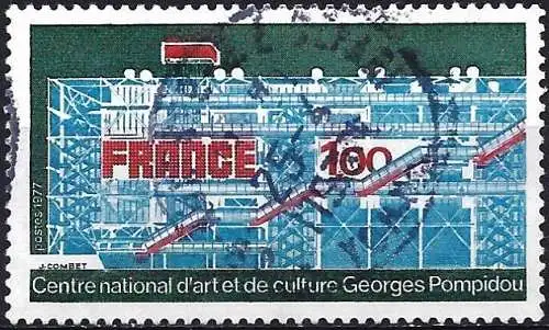 Frankreich (France) 1977 – Mi 2010 - YT 1922 - Zentrum Georges Pompidou, Paris