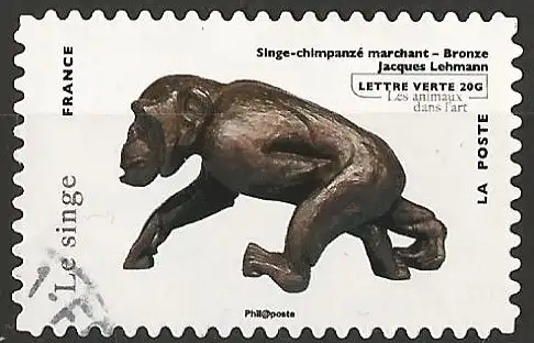 Frankreich (France) 2013 – Mi 5488 - YT Ad 782 - Tiere in der Kunst : Affe ( Animaux dans l'Art : Singe - Monkey ) 