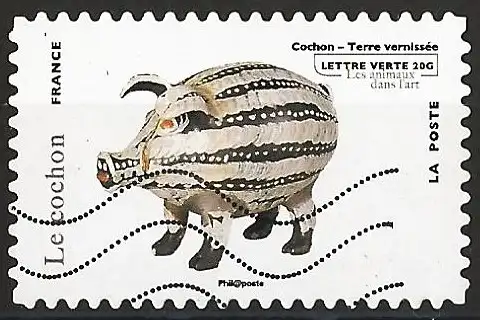 Frankreich (France) 2013 – Mi 5487 - YT Ad 781 - Tiere in der Kunst : Schwein ( Animaux dans l'Art : Cochon -  Pig ) 