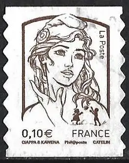 Frankreich (France) 2013 – Mi 5633 yB - YT Ad 849 - Marianne, Ciappa & Kavena