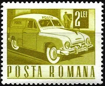 Rümanien (Roumanie) 1968 – Mi 2651 - YT 2360 - Postwagen ( Fourgon postal - Postal van ) MNH