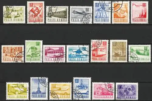 Rümanien (Roumanie) 1968 – Mi 2639/57 - YT 2345/65 - Post und Transport