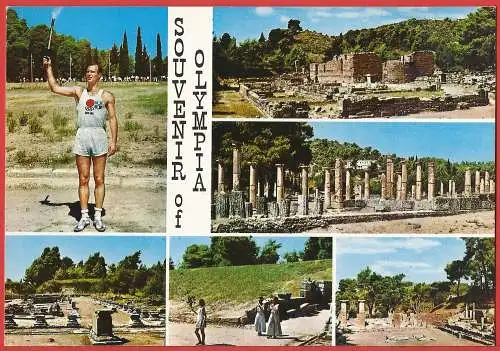 [Ansichtskarte] Griechenland : Archäologische Stätte von Olympia /
Grèce : site archéologique d'Olympie /
Greece : Archaeological site of Olympia. 