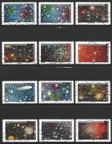 Frankreich (France) 2021 - Mi 8037/48 - YT Ad 2049/60 - Astronomie ( Astronomy ) Komplette serie