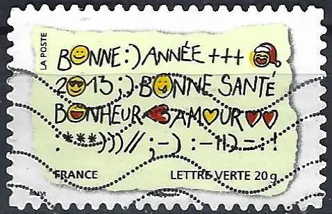 Frankreich (France) 2012 – Mi 5466 - YT Ad 763 - Beste Wünsche ( Meilleurs voeux - Best wishes )